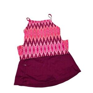 NWT BEACH HOUSE 8 Summer Fig 2-Pc Tankini Skort Set Zip Pocket Adjustable H21